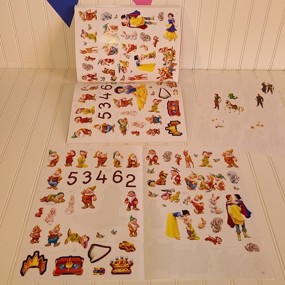 Disney Princess Reusable Sticker Activity Book Treasury - 6 books in 1 by Phidal - Picture 14 of 16